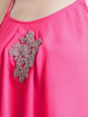 embellished detail ruffled top - 16496913 - Standard Image - 6
