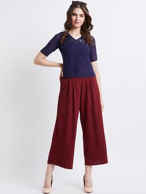 embellished detail solid top - 16496914 - Standard Image - 4