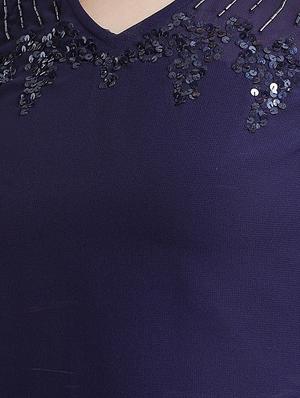 embellished detail solid top - 16496914 - Standard Image - 5