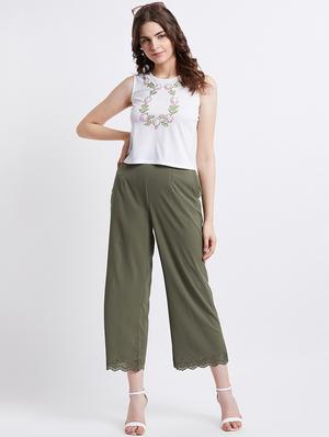 embellished detail crop top - 16496918 - Standard Image - 4