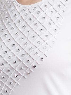 round neck embellished crop top - 16496926 - Standard Image - 6