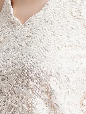 embellished neck crochet crop top - 16496930 - Standard Image - 5