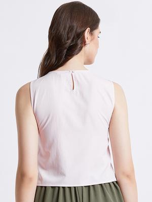 shirt collar embellished detail top - 16496931 - Standard Image - 3