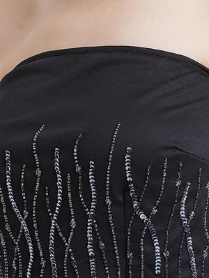 front slit embellished tube top - 16496940 - Standard Image - 6