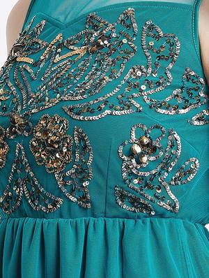 boat neck sequined blouson dress - 16496944 - Standard Image - 6