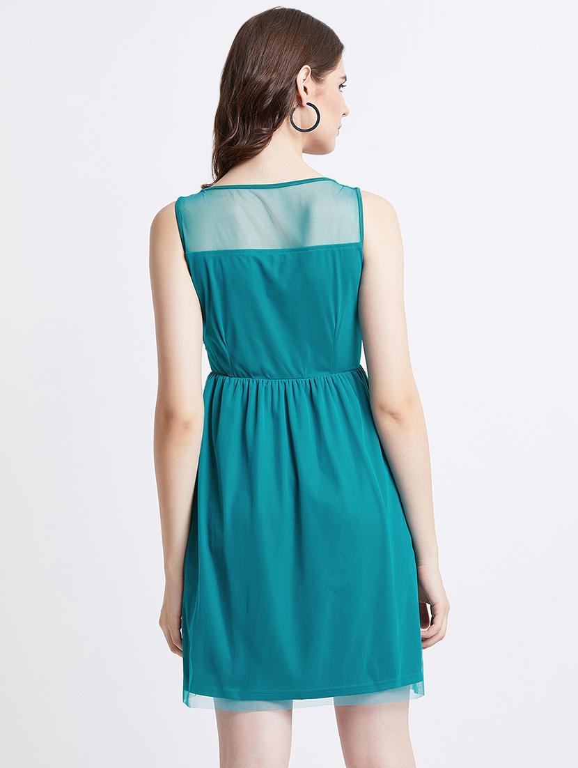 boat neck sequined blouson dress - 16496944 - Zoom Image - 4