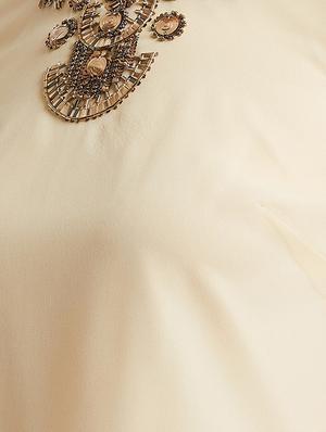 embellished neck solid top - 16496948 - Standard Image - 5