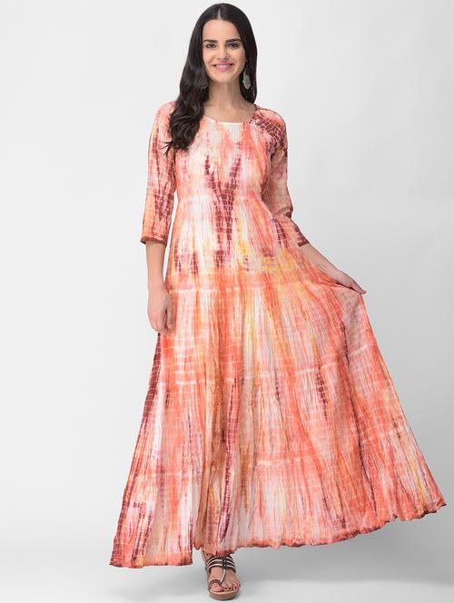 shibori a-line kurta - 16497055 - Standard Image - 1