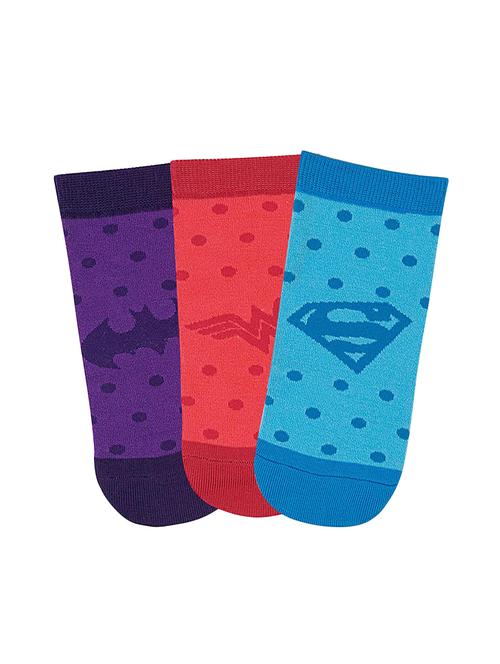 women pack of 3 printed ankle length socks - 16497719 - Very Small Image - 1