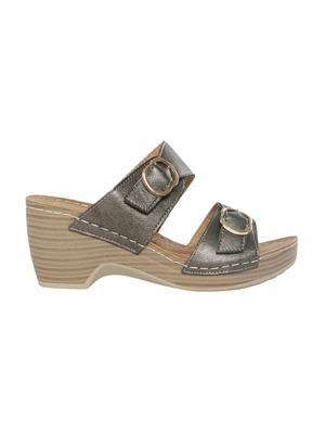 grey slip on wedges - 16497844 - Standard Image - 2