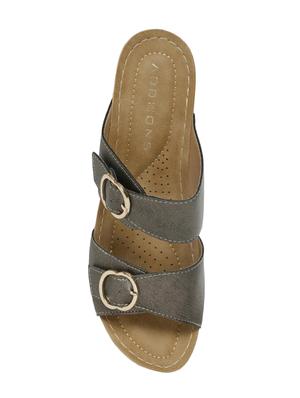 grey slip on wedges - 16497844 - Standard Image - 4