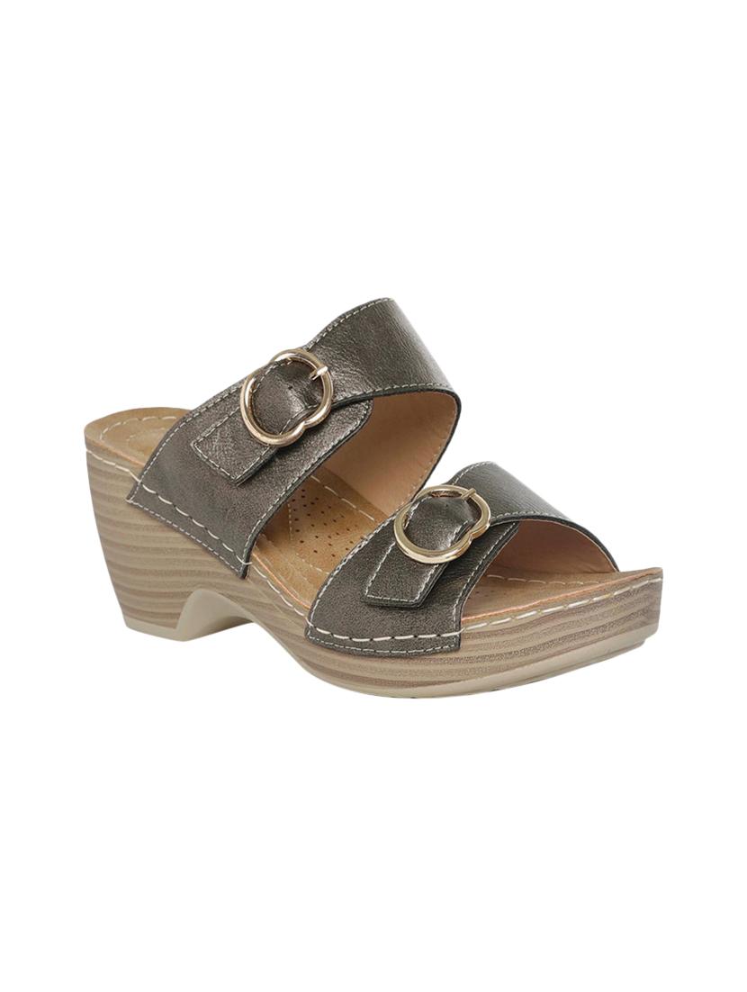 grey slip on wedges - 16497844 - Zoom Image - 1