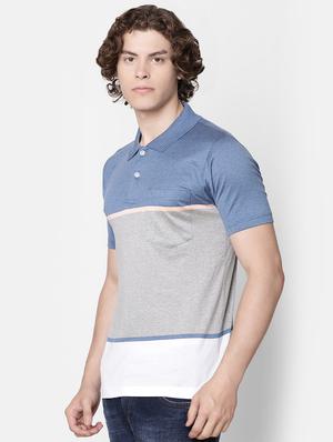 blue collared pocket t-shirt - 16497893 - Standard Image - 2