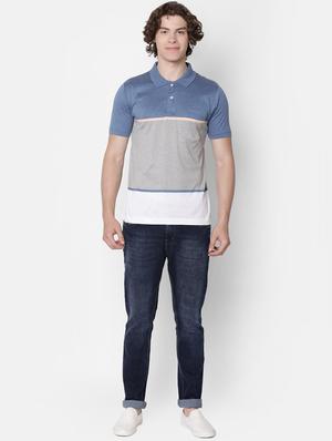 blue collared pocket t-shirt - 16497893 - Standard Image - 4