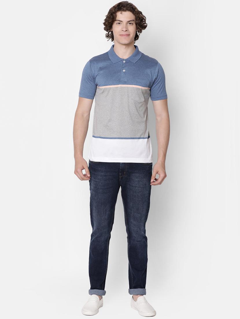 blue collared pocket t-shirt - 16497893 - Zoom Image - 4