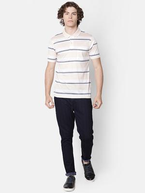 beige striped pocket t-shirt - 16497894 - Standard Image - 4