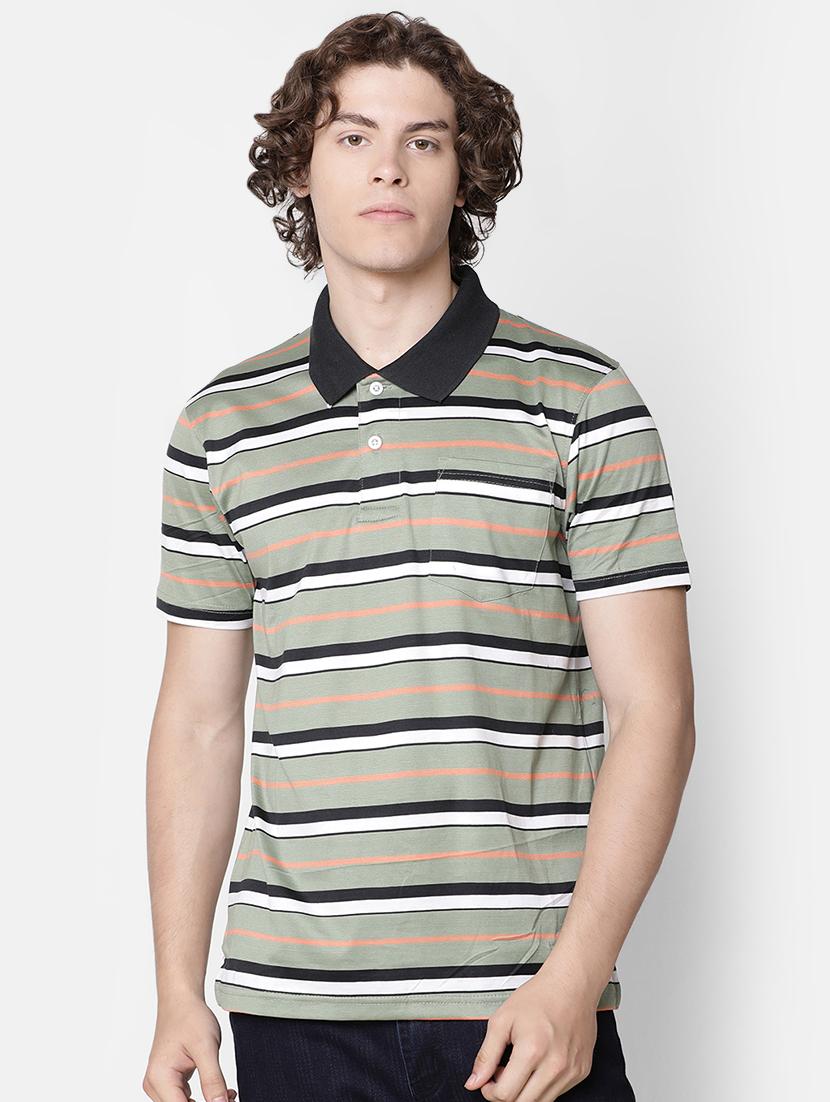 green striped pocket t-shirt - 16497900 - Zoom Image - 1