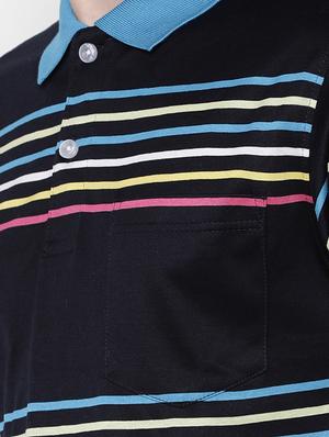 black striped pocket t-shirt - 16497911 - Standard Image - 5
