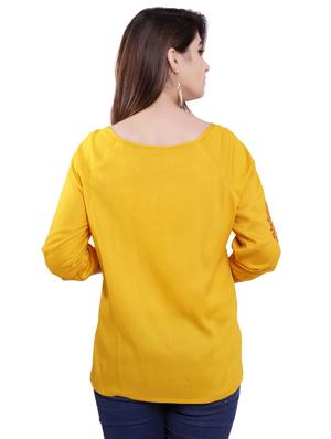 tie up neck printed top - 16498539 - Standard Image - 3