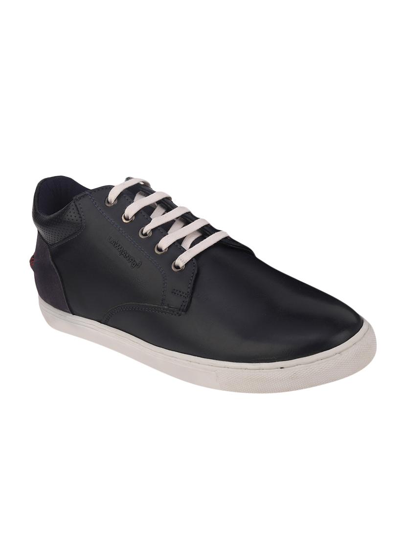 lawman pg3 blue leatherette lace up sneakers - 16498632 - Zoom Image - 1