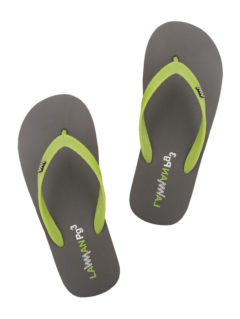 lawman pg3 green rubber toe separator flip flops - 16498664 - Zoom Image - 1