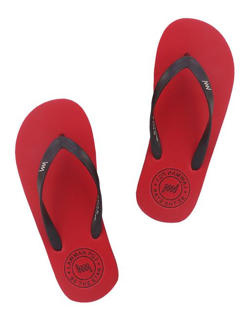 lawman pg3 red rubber toe separator flip flops - 16498666 - Standard Image - 1