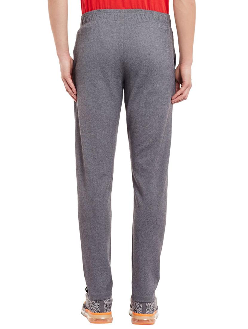 grey solid full length track pant - 16498766 - Zoom Image - 3