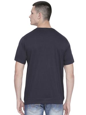 navy blue solid pocket t-shirt - 16498917 - Standard Image - 3