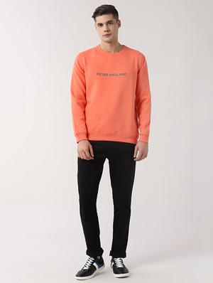 orange chest printed sweatshirt - 16499020 - Standard Image - 4
