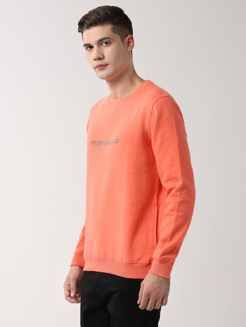 orange chest printed sweatshirt - 16499020 - Zoom Image - 2