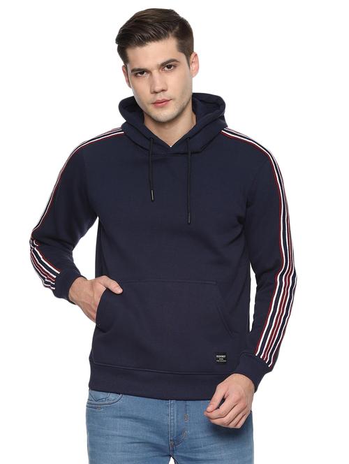 navy blue taped sweatshirt - 16499028 - Standard Image - 1