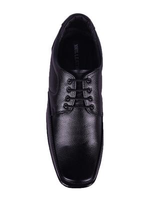 avinash handicrafts black leather lace-up derbys - 16499139 - Standard Image - 4