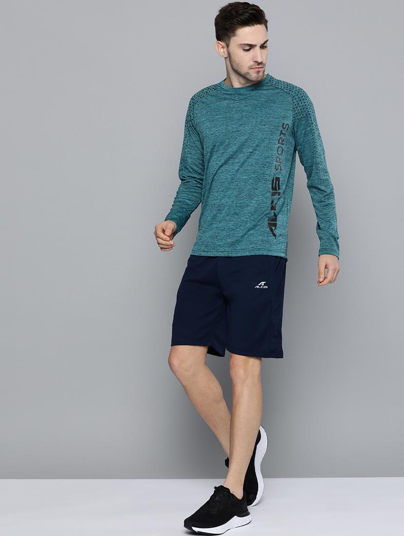 teal typographic print t-shirt - 16499546 - Zoom Image - 4