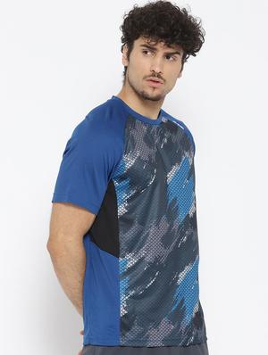 blue printed raglan t-shirt - 16499550 - Standard Image - 2
