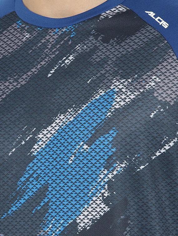 blue printed raglan t-shirt - 16499550 - Zoom Image - 5