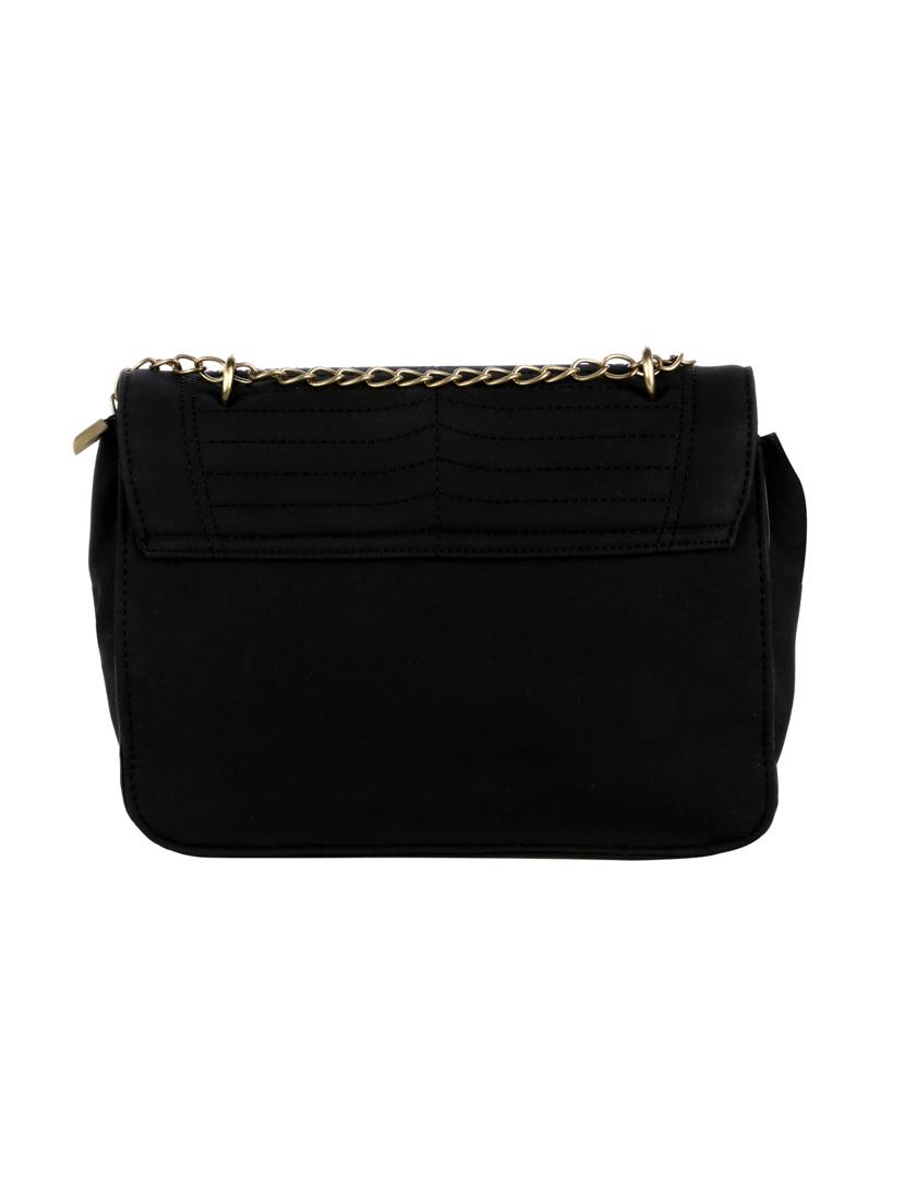 black leatherette (pu) regular sling bag - 16499892 - Zoom Image - 2