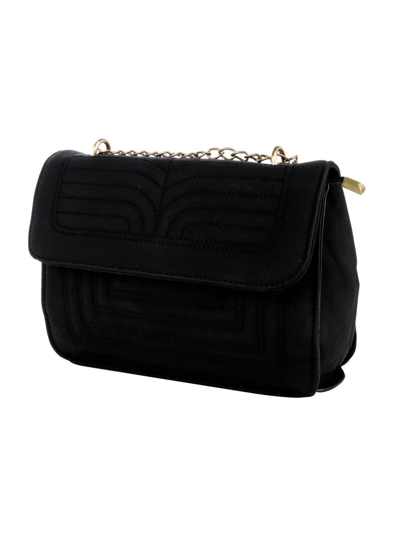 black leatherette (pu) regular sling bag - 16499892 - Zoom Image - 4