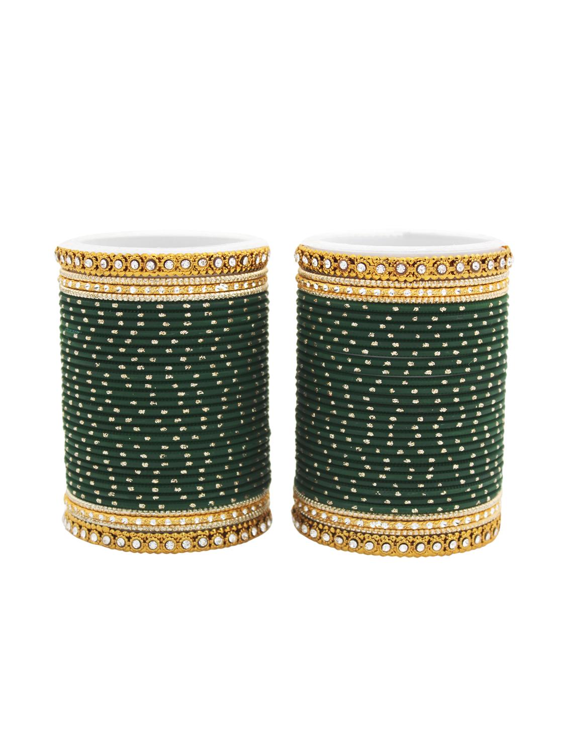green metal bangle - 16500190 - Zoom Image - 1