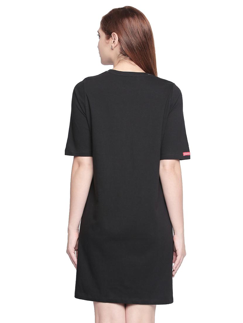crew neck camouflage shift dress - 16500333 - Zoom Image - 3
