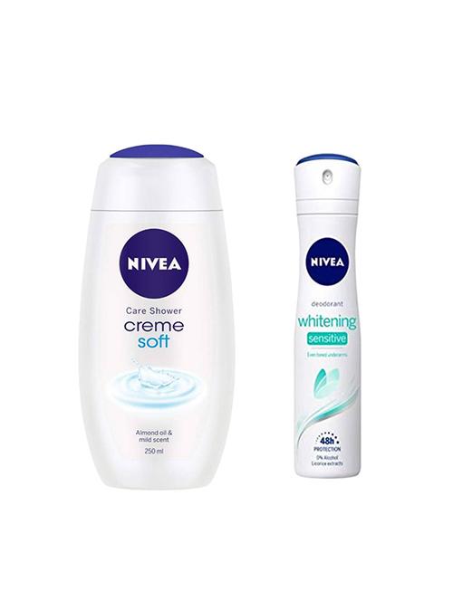 nivea soft cream shower gel + sensative deodorant - 16501330 - Very Small Image - 1