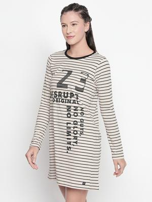round neck striped quirky shift dress - 16501573 - Standard Image - 2