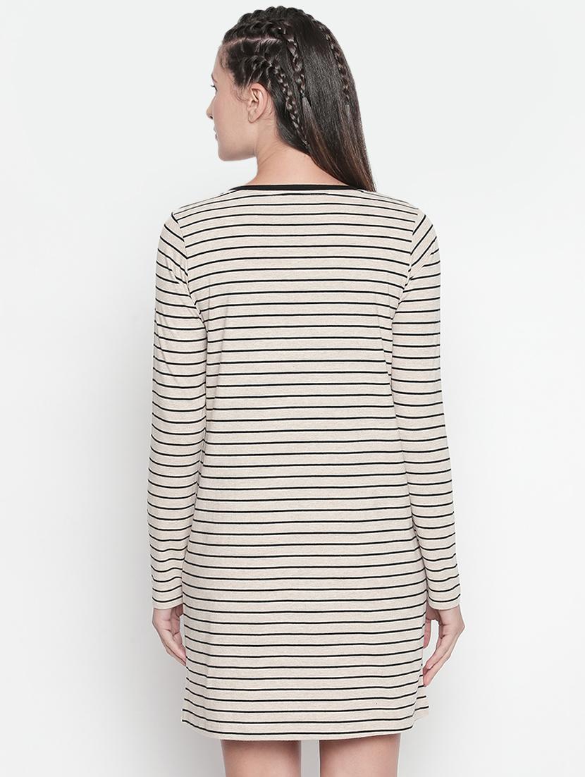 round neck striped quirky shift dress - 16501573 - Zoom Image - 3
