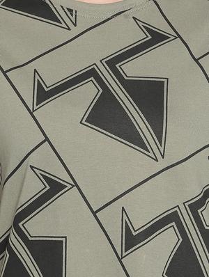 crew neck abstract shift dress - 16501575 - Standard Image - 4