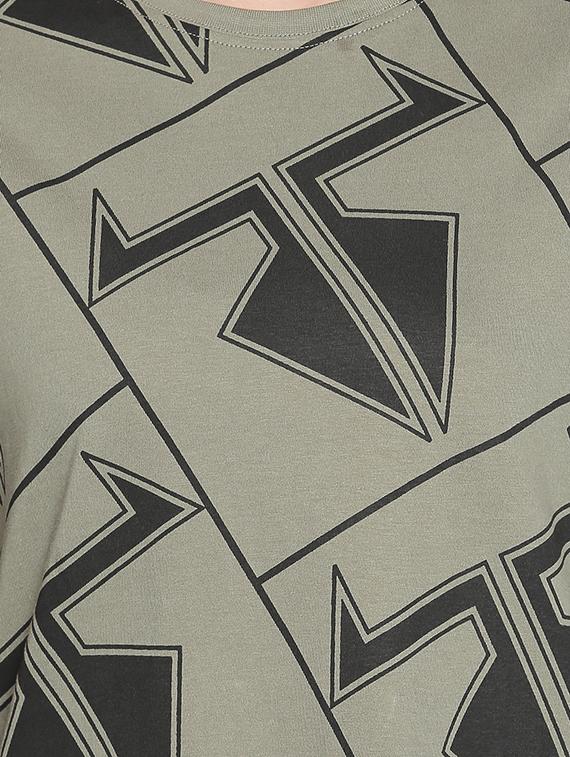 crew neck abstract shift dress - 16501575 - Zoom Image - 4