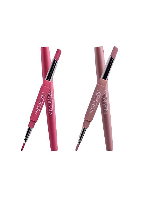 miss rose combo of 2 lip liner plus lipsticks, (3-6) - 16502083 - Zoom Image - 1