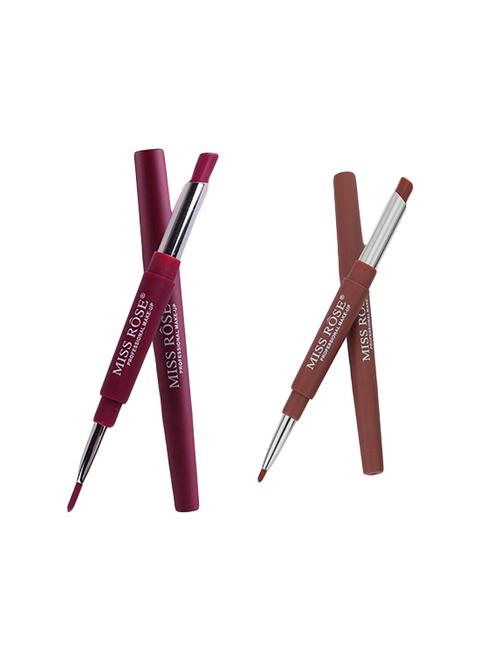 miss rose combo of 2 lip liner plus lipsticks, (5-46) - 16502112 - Standard Image - 1