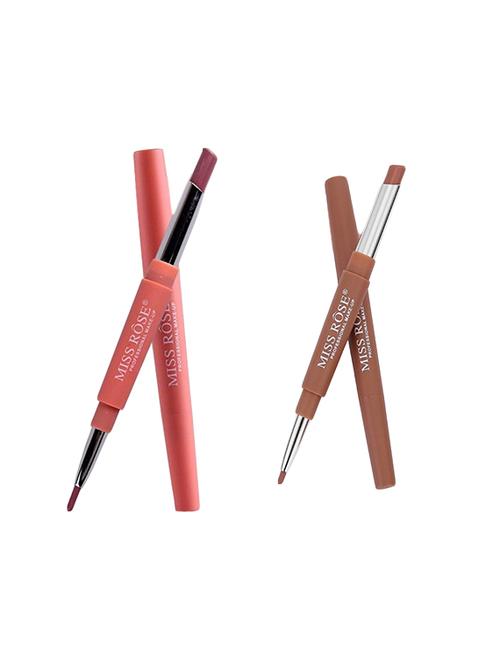 miss rose combo of 2 lip liner plus lipsticks, (7-43) - 16502128 - Standard Image - 1