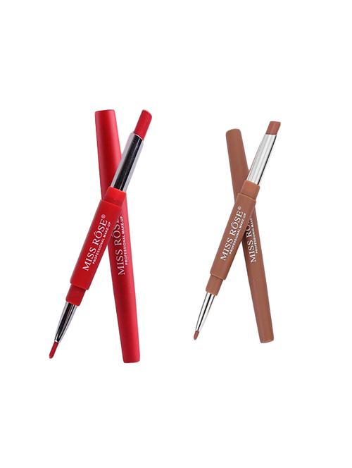 miss rose combo of 2 lip liner plus lipsticks, (8-43) - 16502135 - Standard Image - 1