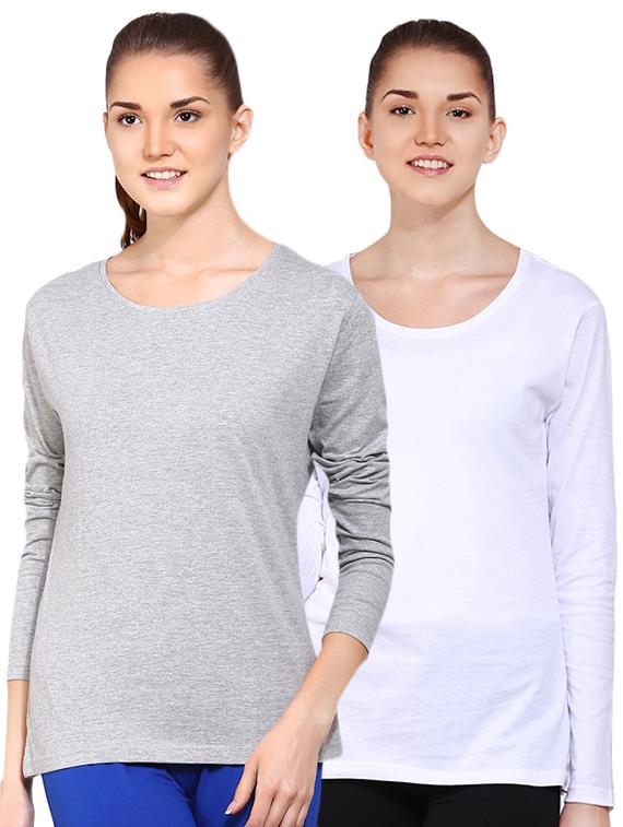 set of 2 round neck solid tee - 16502225 - Zoom Image - 1