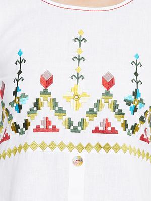 embroidered straight kurta - 16502284 - Standard Image - 4